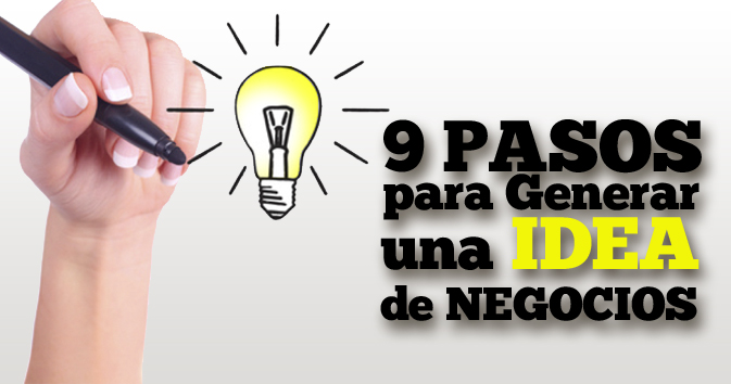 9 PASOS PARA GENERAR UNA IDEA DE NEGOCIO  ONLINE