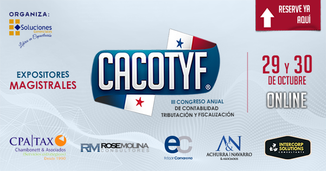 Anual de Contabilidad, Tributación y Fiscalización. CACOTYF - PANAMÁ 2020  ONLINE