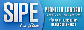  SIPE En Línea - La Planilla Cálculo de Horas Extras Liquidaciones + SISSO  ONLINE