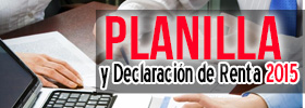 Planilla y declaración de renta 2015